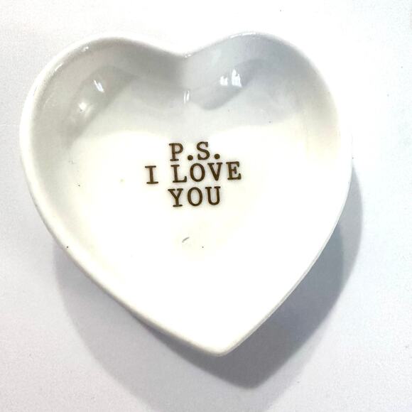 Mud Pie P.S. I Love You Trinket Tray - Picture 1 of 2